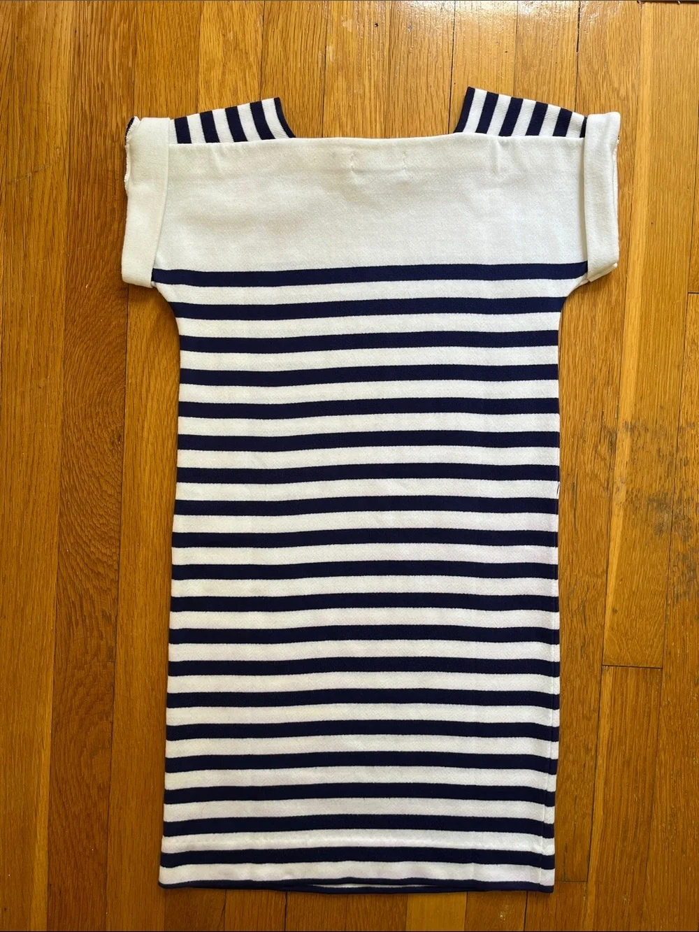 80s Vintage Girls Nautical Stars & Stripes Sun Dress Size 10 - 12